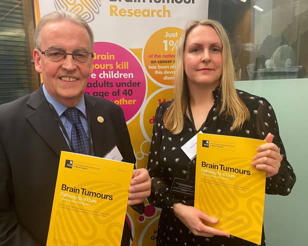 Petr Realf and daughter Maria Lester at the launch of the APPGBT report.