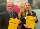 Petr Realf and daughter Maria Lester at the launch of the APPGBT report.