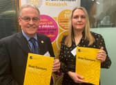 Petr Realf and daughter Maria Lester at the launch of the APPGBT report.