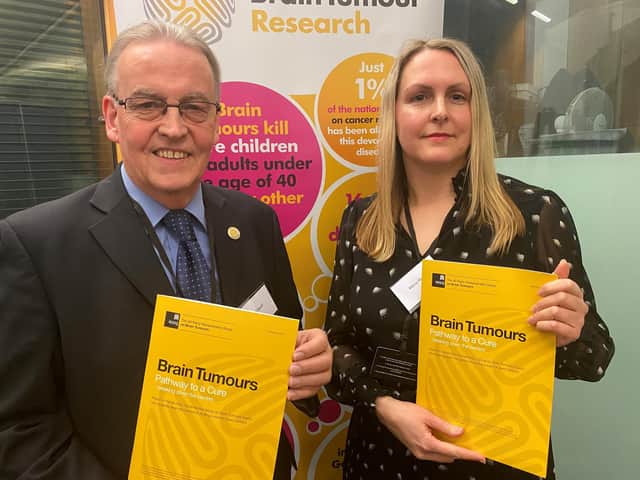 Petr Realf and daughter Maria Lester at the launch of the APPGBT report.