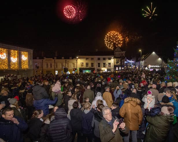The switch-on was followed by a traditional firework display.