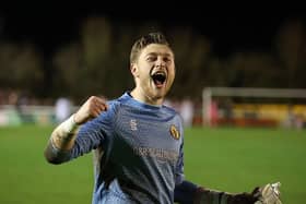 Callum Hawkins saved a penalty and put in a fine overall display. Photo: Chris Simpson.