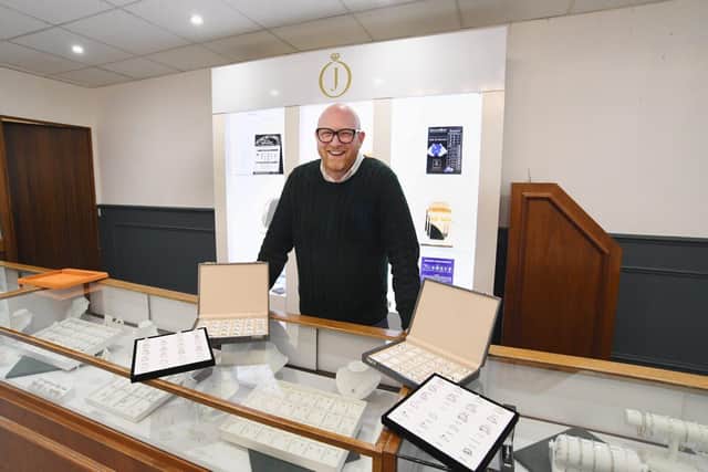 Richard Jones, owner of Jones Family Jewellers, outside the new store in Talisman Shopping Centre