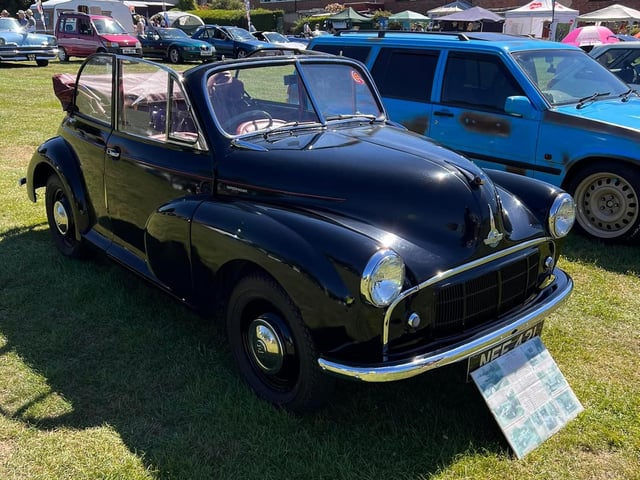 One of the classic cars on show.