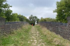 Newton Farm track bridge.