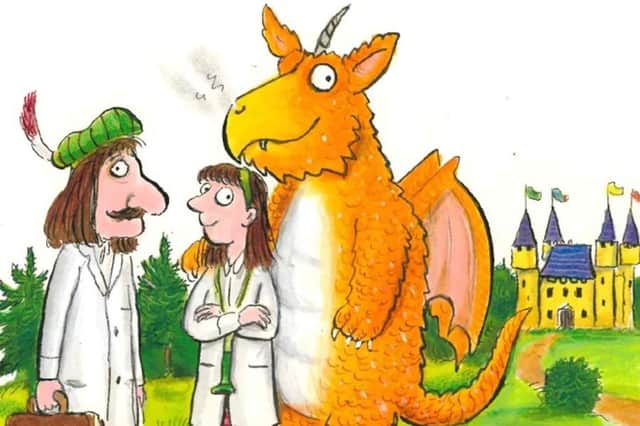 An illustration in Zog and the Flying Doctors by Axel Scheffler.