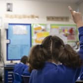 File photo dated 27/11/19 of school children during a class at a primary school, as teaching assistants are taking second jobs or leaving education to work in better-paid roles amid cost-of-living pressures, a report by The National Foundation for Educational Research suggests.