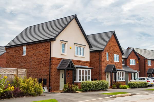 Stock image of houses.