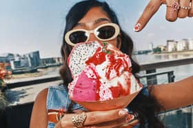 Dragon Fruit & Wild Strawberry Sundae