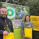 L-r - Jon Bird, Agent, NFU Mutual Central South Warwickshire & Pershore, Allison Allen, Fundraising and Communications Coordinator - Shipston Home Nursing; and Gemma Roberts, Head of Nursing Care - Shipston Home Nursing