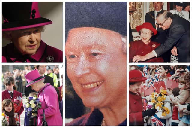 Archive photos of the Queen's visits to Leamington and Warwick