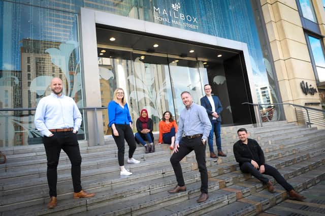 Leamington Spa-based R&Co Communications has been shortlisted for three PR industry awards. Some of the team are pictured outside The Mailbox, Birmingham, where the company has just taken on office space. Photo supplied