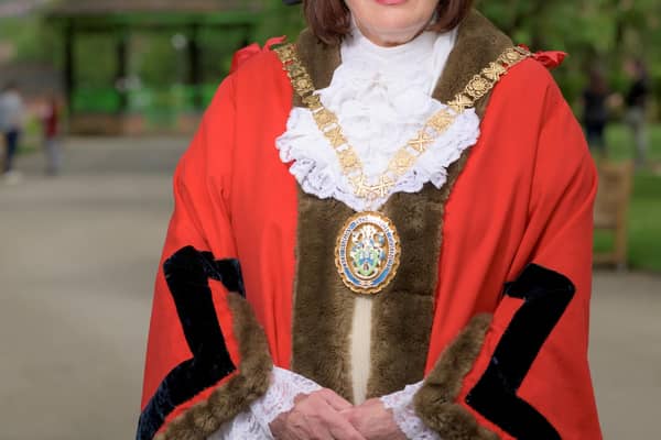 Rugby Mayor Maggie O' Rourke