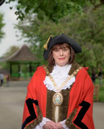 Rugby Mayor Maggie O' Rourke