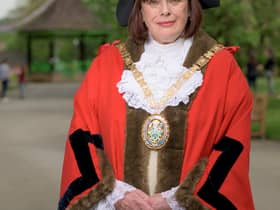 Rugby Mayor Maggie O' Rourke