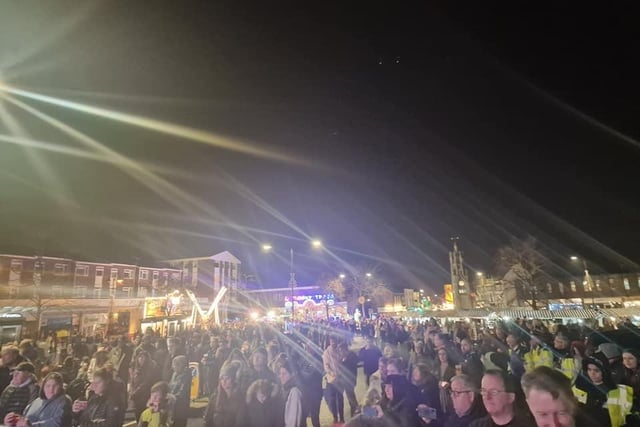 The Christmas lights switch on event in Warwick Road. Photo by Kenilworth Town Council