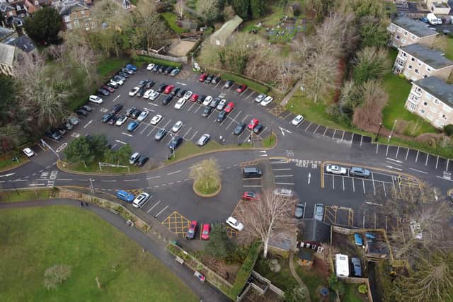 The car park at St Nicholas Park in Warwick.