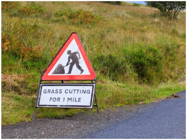 Warwickshire County Council’s grass cutters are out in force as they continue their annual roadside grass cutting operations. Photo by Warwickshire County Council