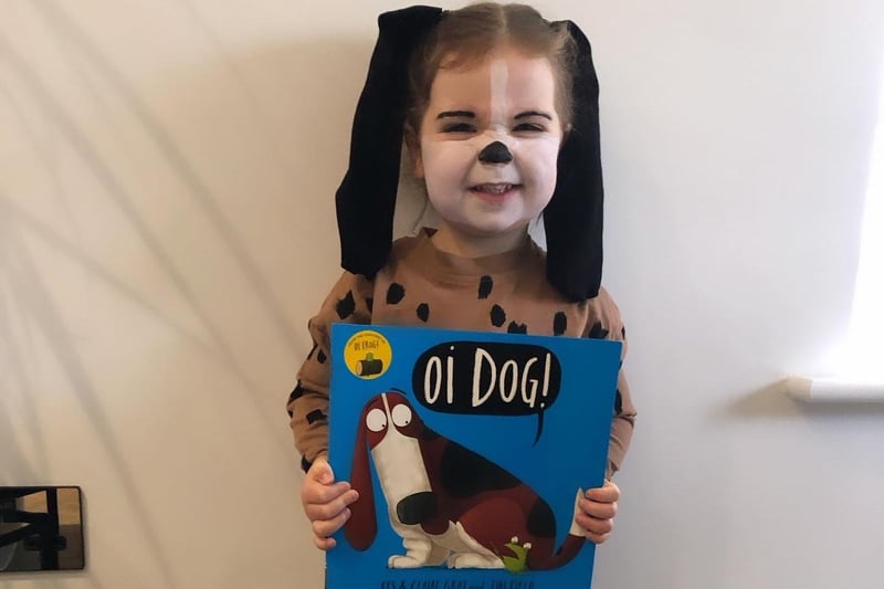 Effie, Age 3, Busy Bees nursery in Leamington, Dressed up as Dog from ‘Oi Dog!’.