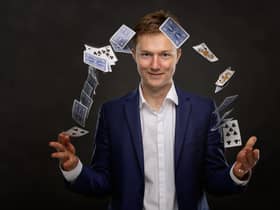 Angus Baskerville says magic saved his life. Photo by Jon Mills.