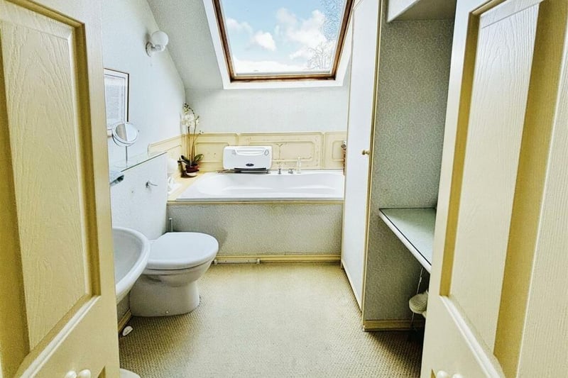 One of the bathrooms