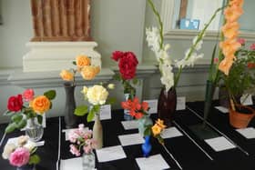 One of the flower displays.