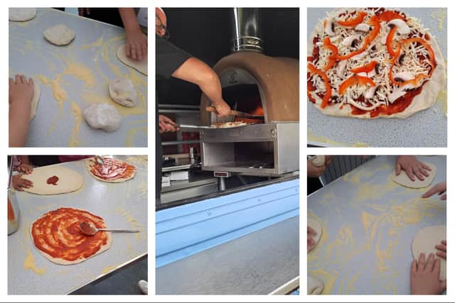 On The Deck Pizzeria kindly donated all of their time and ingredients to enable the families to make their own pizzas from scratch and watch them being cooked in a purpose built pizza oven.