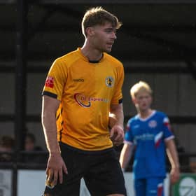 Archie Hamp - former defender enjoying life as a striker for Racers.