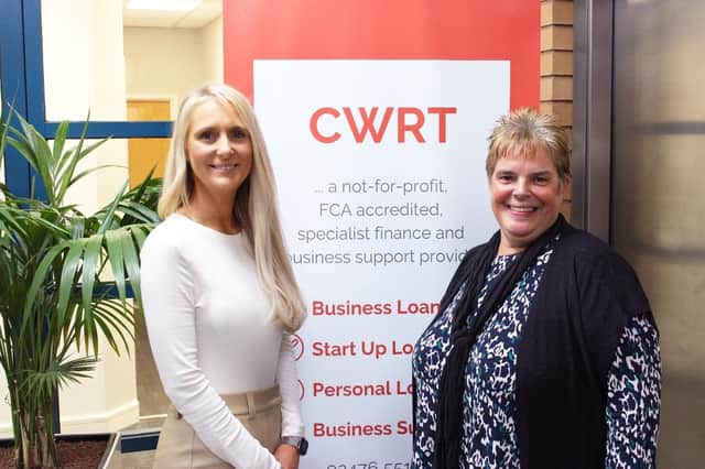 Caption: Sheridan Sulskis from CWRT (left) with Mandy Bygrave from Coventry & Warwickshire CDA.
