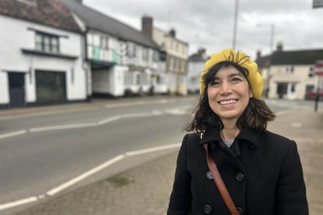 Manuela Perteghella is pictured in Shipston where she urges residents to support their High Street shops
