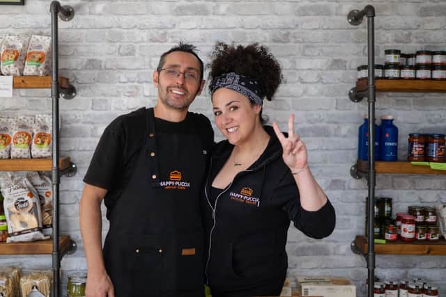 Luigi Mongelli and Giusy Gigante, owners of The Happy Puccia in Warwick. Photo by Michelle Lutley.