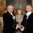 The High Sheriff of Surrey, His Honour Christopher Critchlow and the High Sheriff of Warwickshire, David Kelham. Photo supplied by Warwickshire County Council