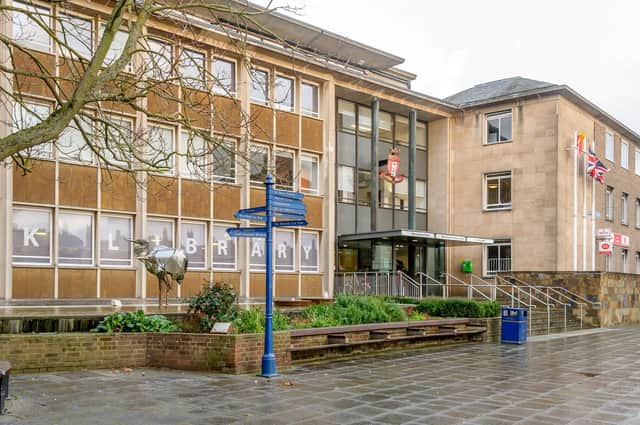 Shire Hall, HQ of Warwickshire County Council.