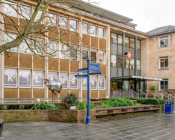 Shire Hall, HQ of Warwickshire County Council.