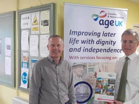 Mark Pawsey MP and Michael Garrett of Age UK.