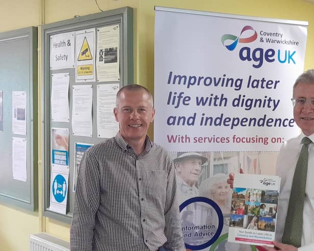Mark Pawsey MP and Michael Garrett of Age UK.