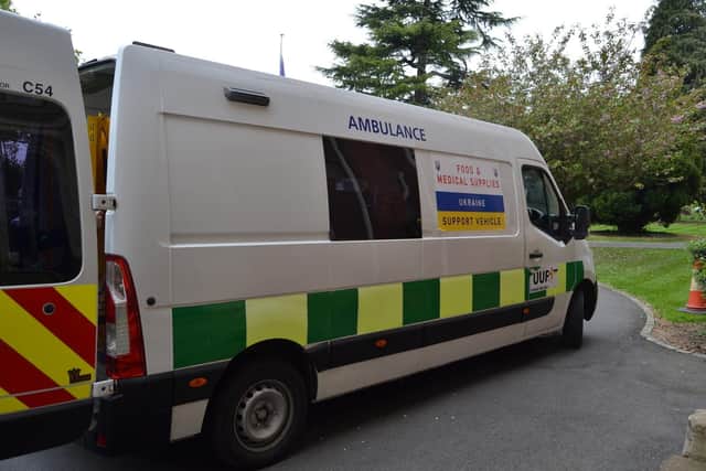 One of the ambulances, decommissioned from the NHS. Photo supplied