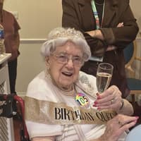 Birthday girl Marjorie celebrates 105th birthday with friends and family in Rugby