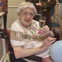 Birthday girl Marjorie celebrates 105th birthday with friends and family in Rugby