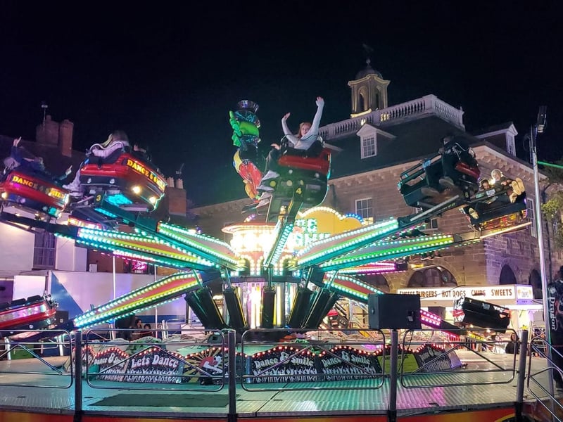 One of the rides in the town centre.