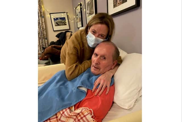 Susannah with her dad. Photo supplied