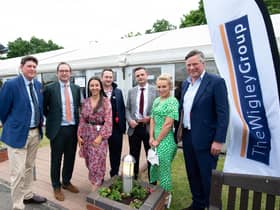 Left to right: Jeff Paybody (Howkins and Harrison), James Davies (The Wigley Group), Yasmin Audhali (Myton Hospices), Richard Foxon (Newton LDP), Liam Kenyon and Rachael Ainscough (Ainscough Strategic Land) and Edward Bromwich (ehB Residential). Photo supplied