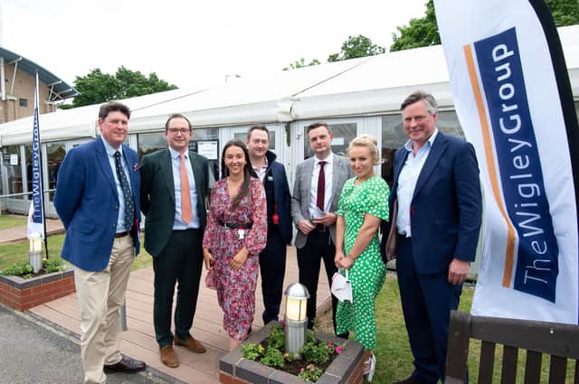 Left to right: Jeff Paybody (Howkins and Harrison), James Davies (The Wigley Group), Yasmin Audhali (Myton Hospices), Richard Foxon (Newton LDP), Liam Kenyon and Rachael Ainscough (Ainscough Strategic Land) and Edward Bromwich (ehB Residential). Photo supplied