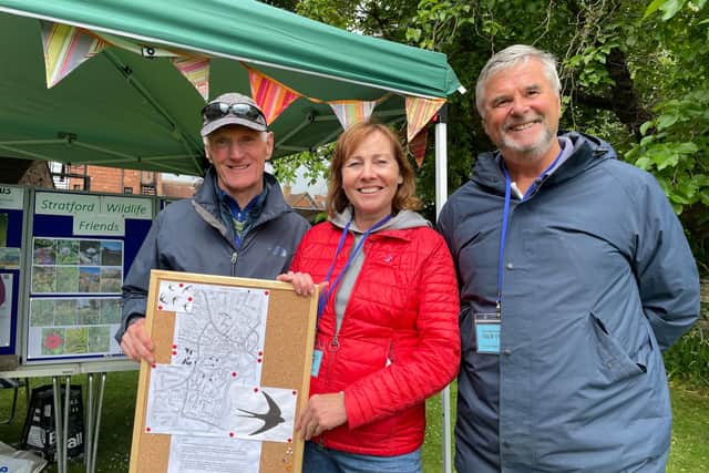 Chris and Paula Belcher, and Bill Wright of Stratford Wildlife Friends
