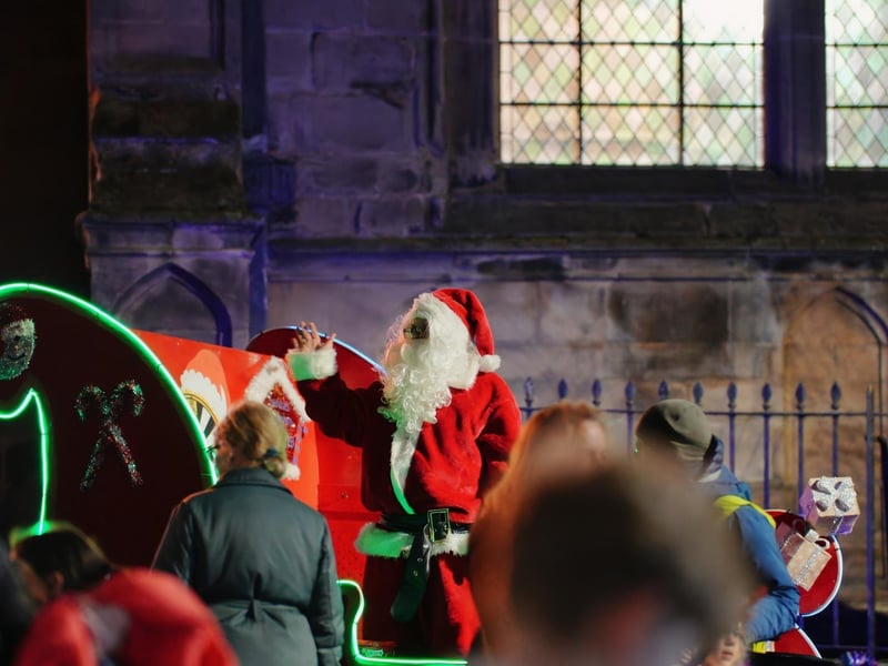 Santa also attended Victorian Evening.