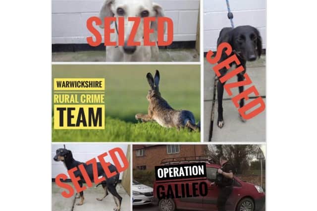 Police were alerted to the Brinklow area on November 30 and arrested three men, as well as seizing three dogs and a vehicle.