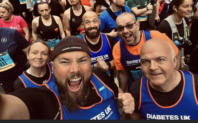 A cause close to their hearts inspired a team of runners from Rugby to complete their first half marathon.