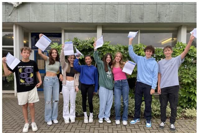 Kenilworth School pupils collecting their GCSE results. Photo supplied by Kenilworth School