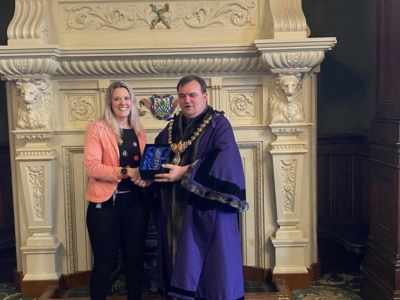 Young People First was given an award for supporting disadvantaged young people to help them to succeed in life. It is a charity which provides support to some of the most vulnerable and disadvantaged young people.