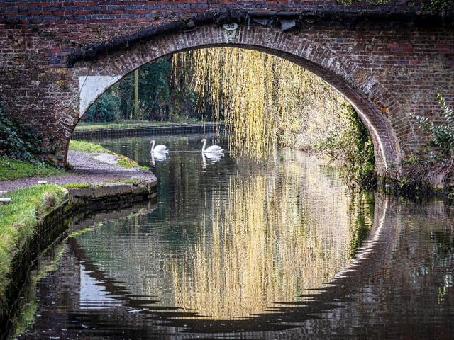 A bridge over a river.
Bridge 34 in Lapworth by Damien.